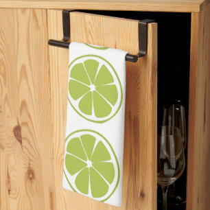 Lime Fruit Green Lime Pattern Kitchen Towel