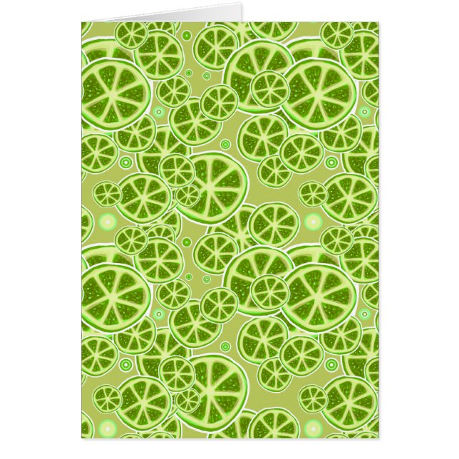 Lime Fruit Slice Pattern (Front)