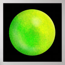 Lime Galaxy Orb – Lime and Neon Green Marble Print