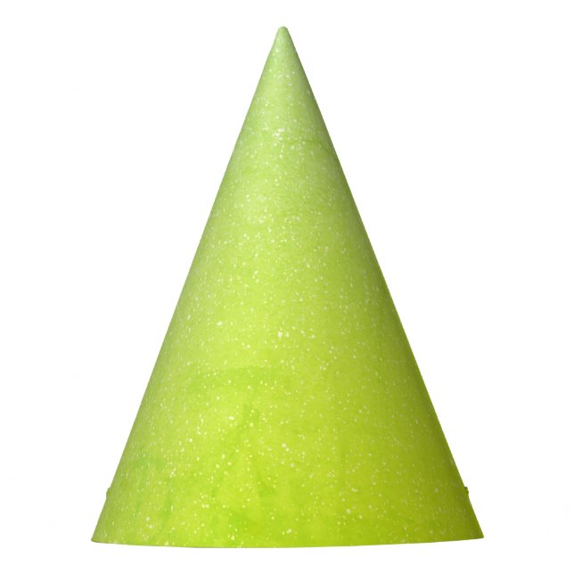 Lime Glow Party Hat - Customizable & Vibrant (Front)