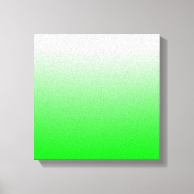 Lime Gradient Canvas Print (Front)