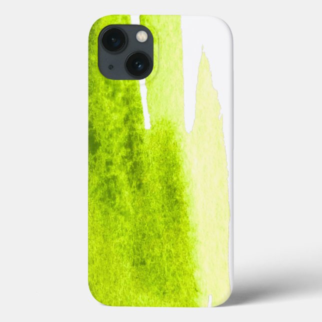 Lime grass green watercolor swish Case-Mate iPhone case (Back)