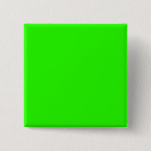Lime Green 2 Inch Square Button