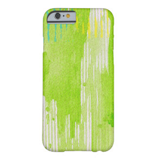 lime green abstract art barely there iPhone 6 case