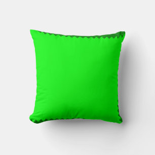 Lime, Green Abstract Art Throw Pillow