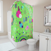Lime Green Abstract Print