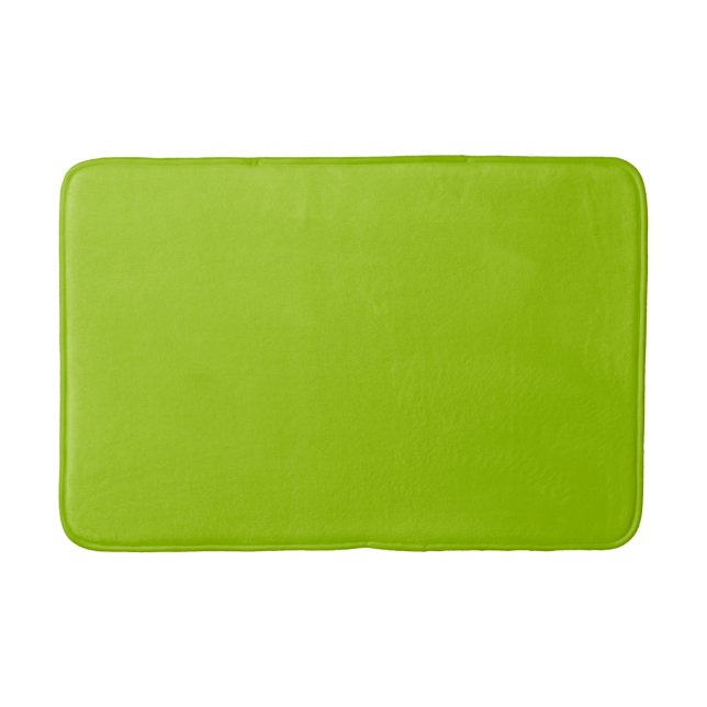 Lime Green Accent Colour Ready to Customize Bath Mat (Front)