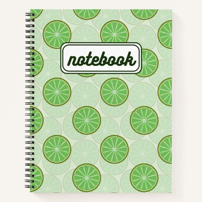 Lime Green Aesthetic Notebook (Front)