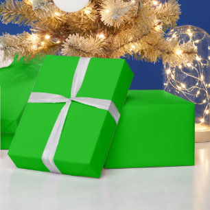 Lime Green All-Occasion Bright Simple Single Colou Wrapping Paper