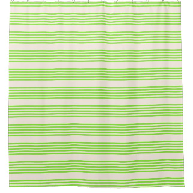 Lime green and beige five stripes pattern (Front)