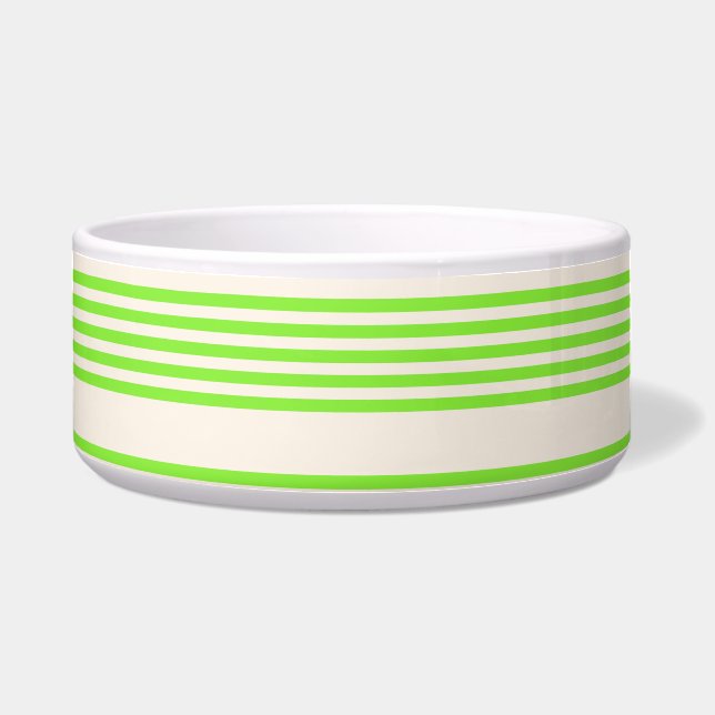 Lime green and beige five stripes pattern (Front)