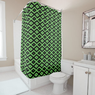 Lime green and black diamond pattern