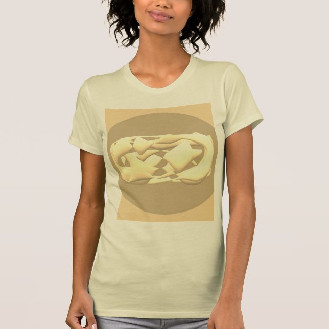 Lime Green and bright purple patterns      T-Shirt (Front)