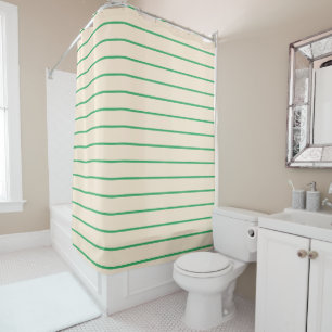 Lime Green and Ivory Stripes Geometric Pattern