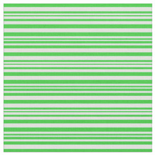 Lime Green and Light Cyan Lines Pattern Fabric