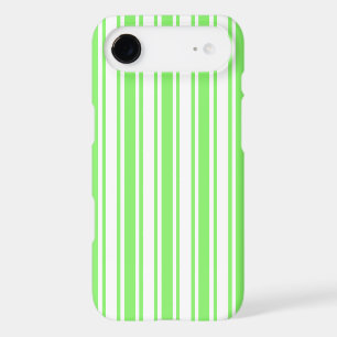 Lime green and white candy stripes