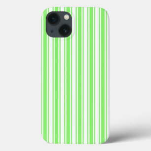Lime green and white candy stripes Case-Mate iPhon iPhone 13 Case