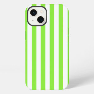 Lime green and white candy stripes Case-Mate iPhon iPhone 13 Case