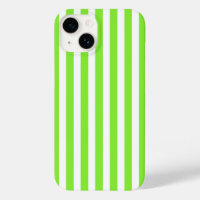 Lime green and white candy stripes