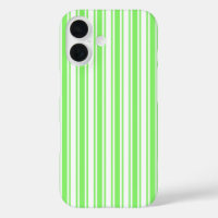 Lime green and white candy stripes