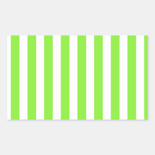Lime green and white candy stripes sticker