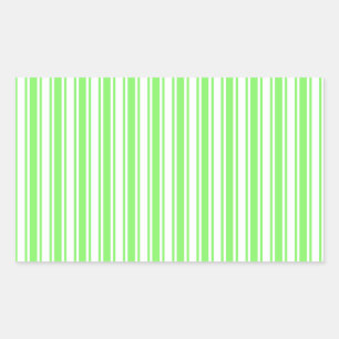 Lime green and white candy stripes sticker