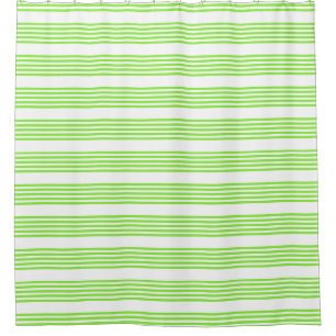 Lime green and white five stripes pattern