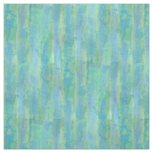 Lime Green Aqua Turquoise Blue Watercolor Pattern Fabric