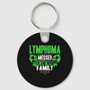 Lime Green Awareness Ribbon Blood Cancer Keychain