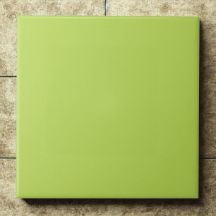 Lime Green #bada55 Fresh Vibrant Modern Accent Tile