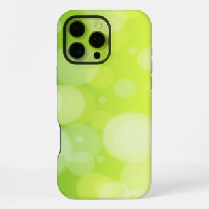 Lime green bokeh (all phones) iPhone 16 pro max case
