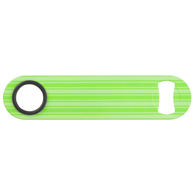 Lime green candy stripes bar key (Front (Horizontal))