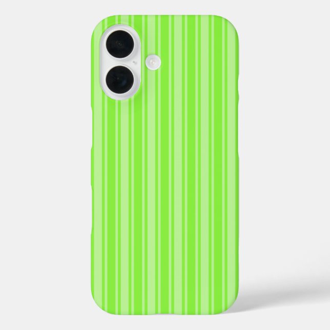 Lime green candy stripes Case-Mate iPhone case (Back)