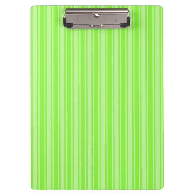 Lime green candy stripes clipboard (Front)