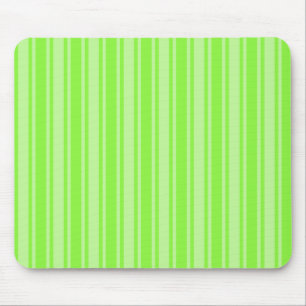 Lime green candy stripes mouse pad