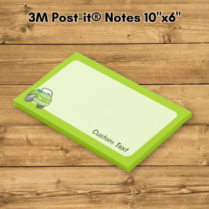 Lime Green Cartoon Car Post-it Notes