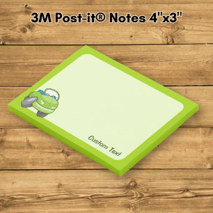 Lime Green Cartoon Car Post-it Notes