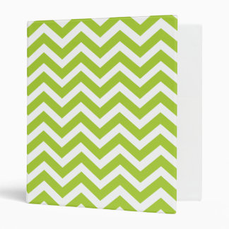 Lime Green Chevron notebook Binder