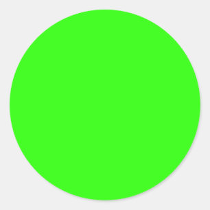 Lime Green Classic Round Sticker