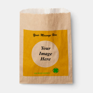 Lime Green Clover Ribbon Template by K Yoncich Favour Bag