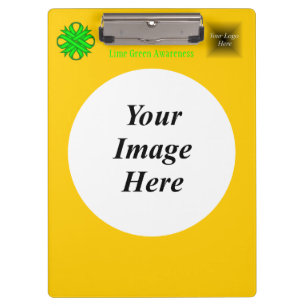 Lime Green Clover Ribbon Tmpl by Kenneth Yoncich Clipboard