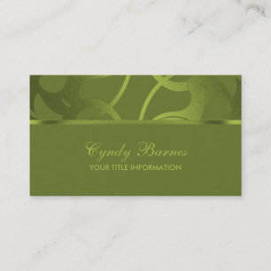 Lime Green Contemporary Business Card