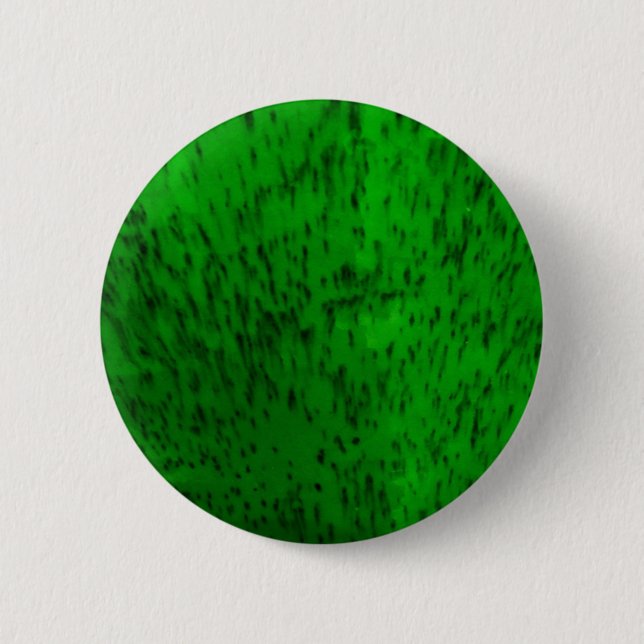Lime Green Earthenware 2 Inch Round Button (Front)
