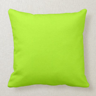 Lime Green Eternal Reversibles Throw Pillow