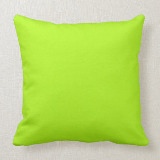 Lime Green Eternal Reversibles Throw Pillow