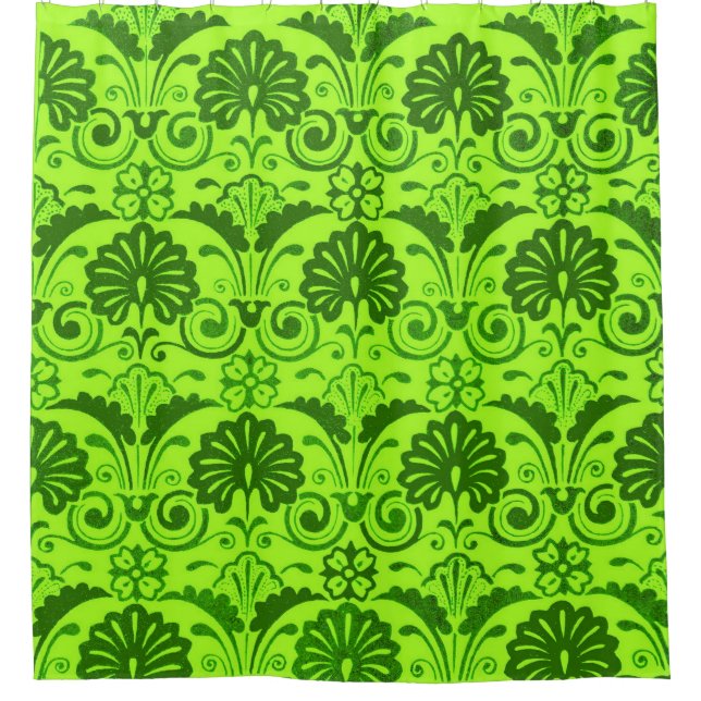 lime green fans and fronds print (Front)