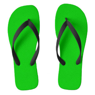 Lime Green Flip Flops