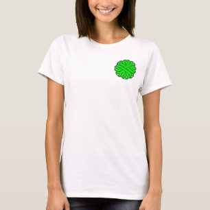 Lime Green Flower Ribbon by Kenneth Yoncich T-Shirt