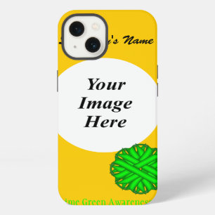 Lime Green Flower Ribbon Tmpl by Kenneth Yoncich iPhone 13 Case