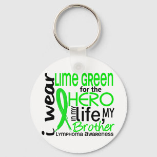 Lime Green For Hero 2 Brother Lymphoma Keychain